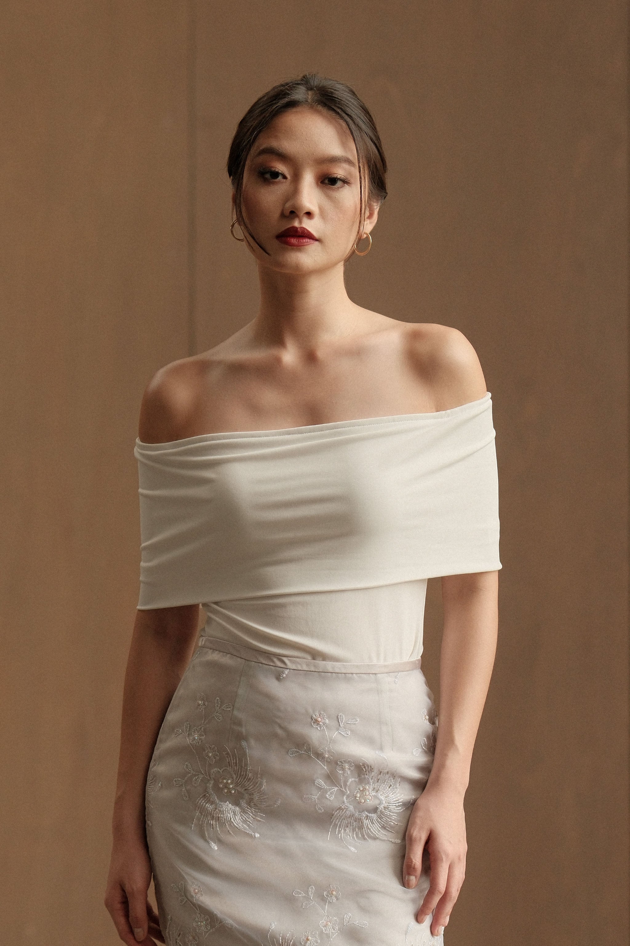 Convertible Off-Shoulder Top - White