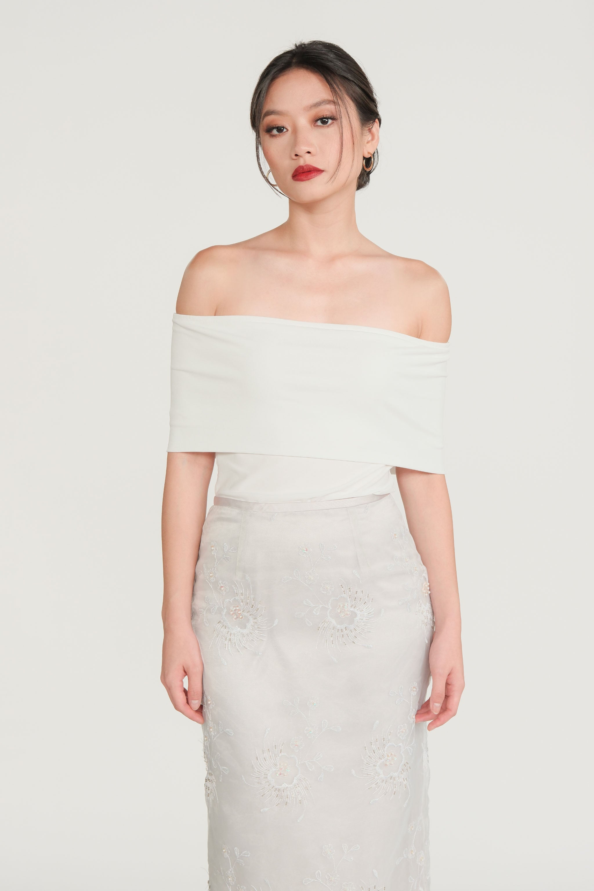 Convertible Off-Shoulder Top - White