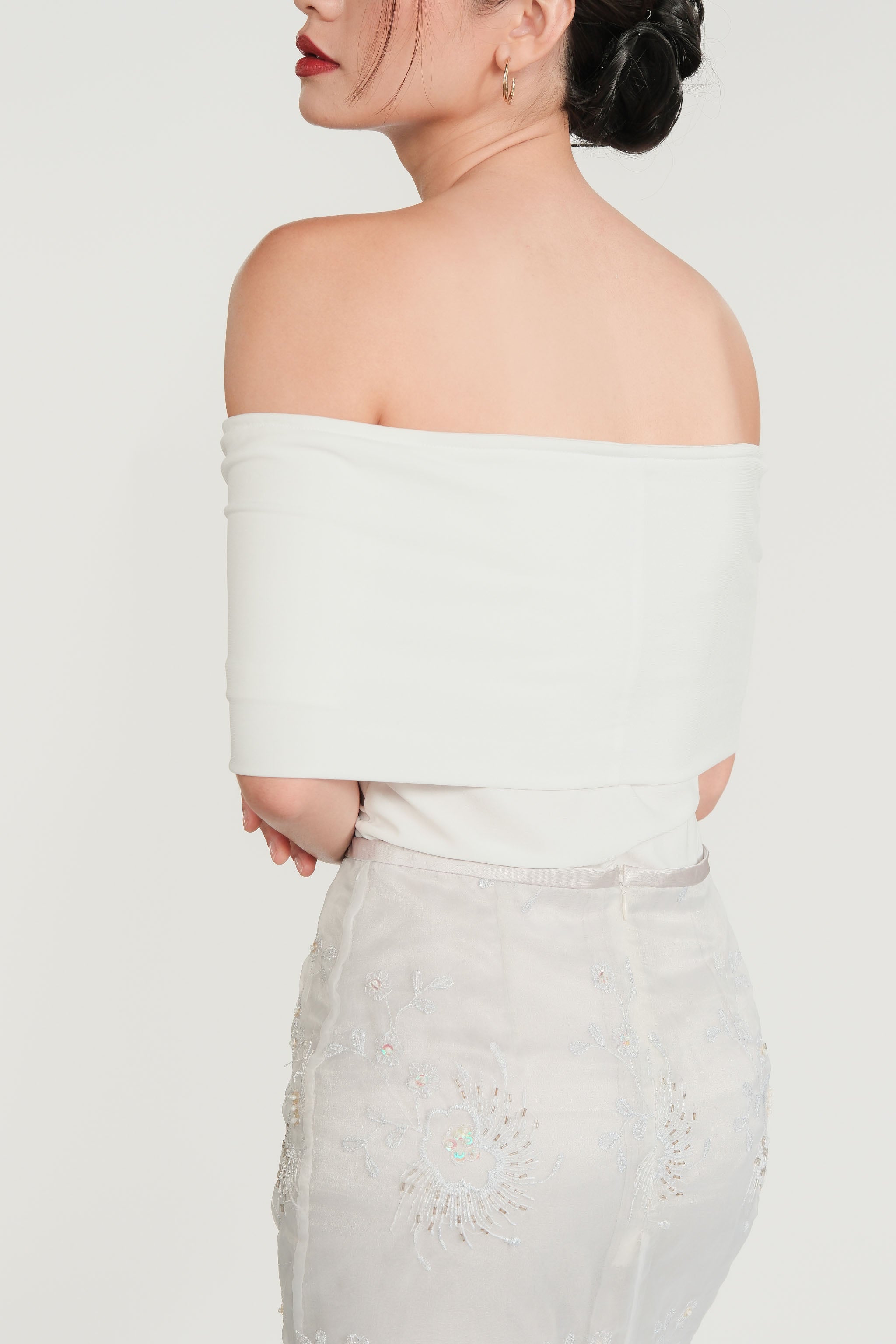 Convertible Off-Shoulder Top - White