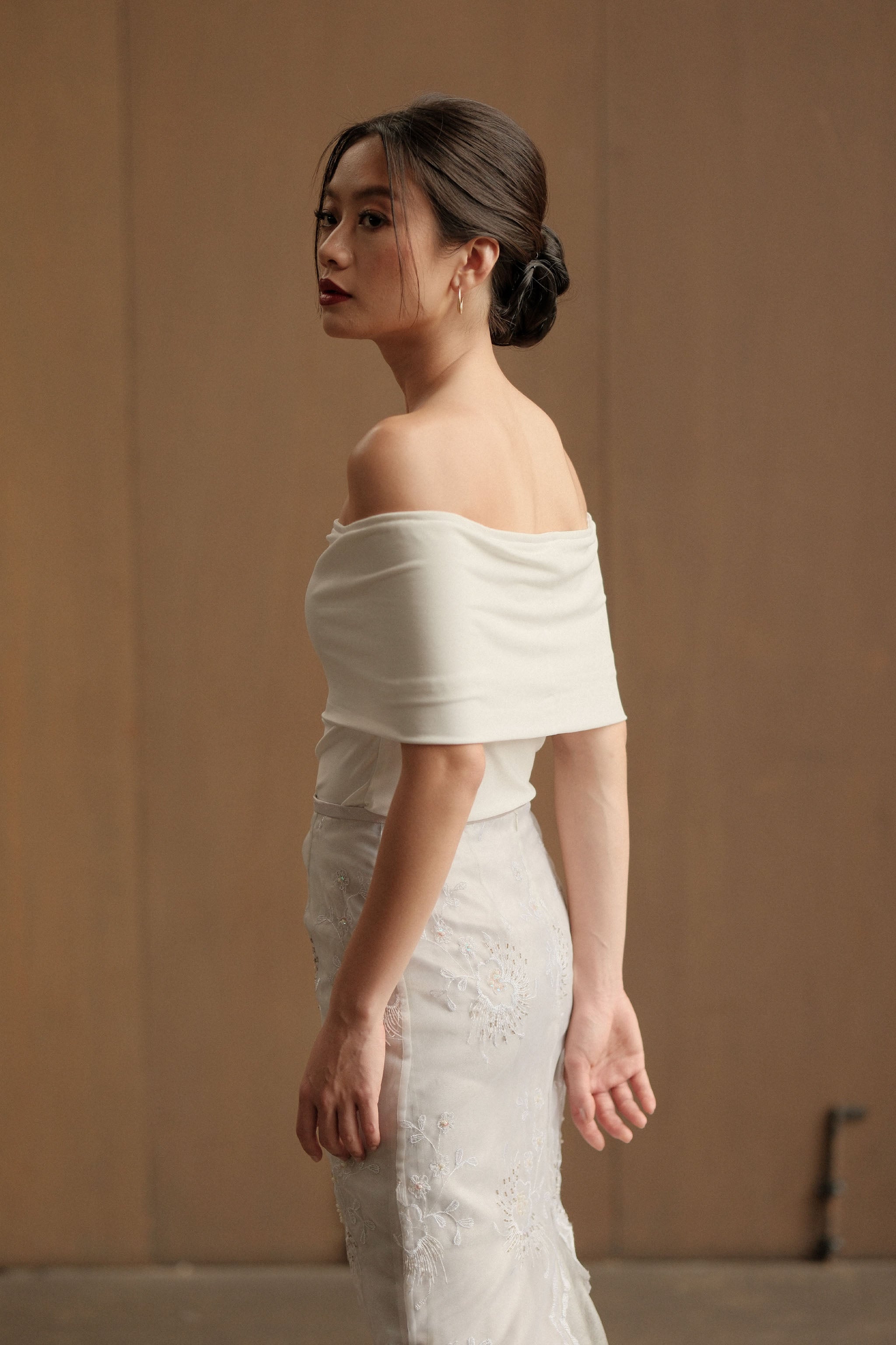 Convertible Off-Shoulder Top - White