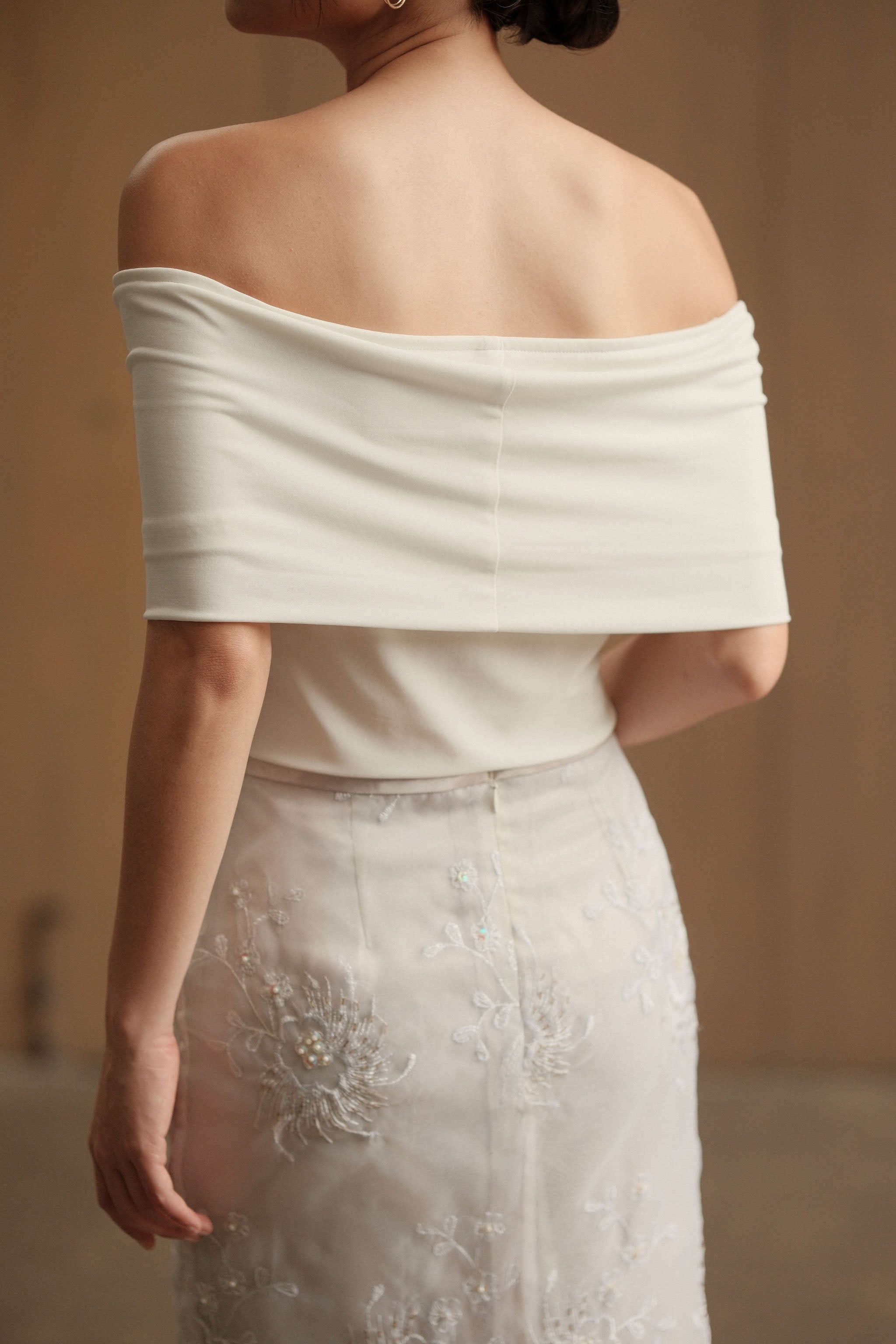 Convertible Off-Shoulder Top - White