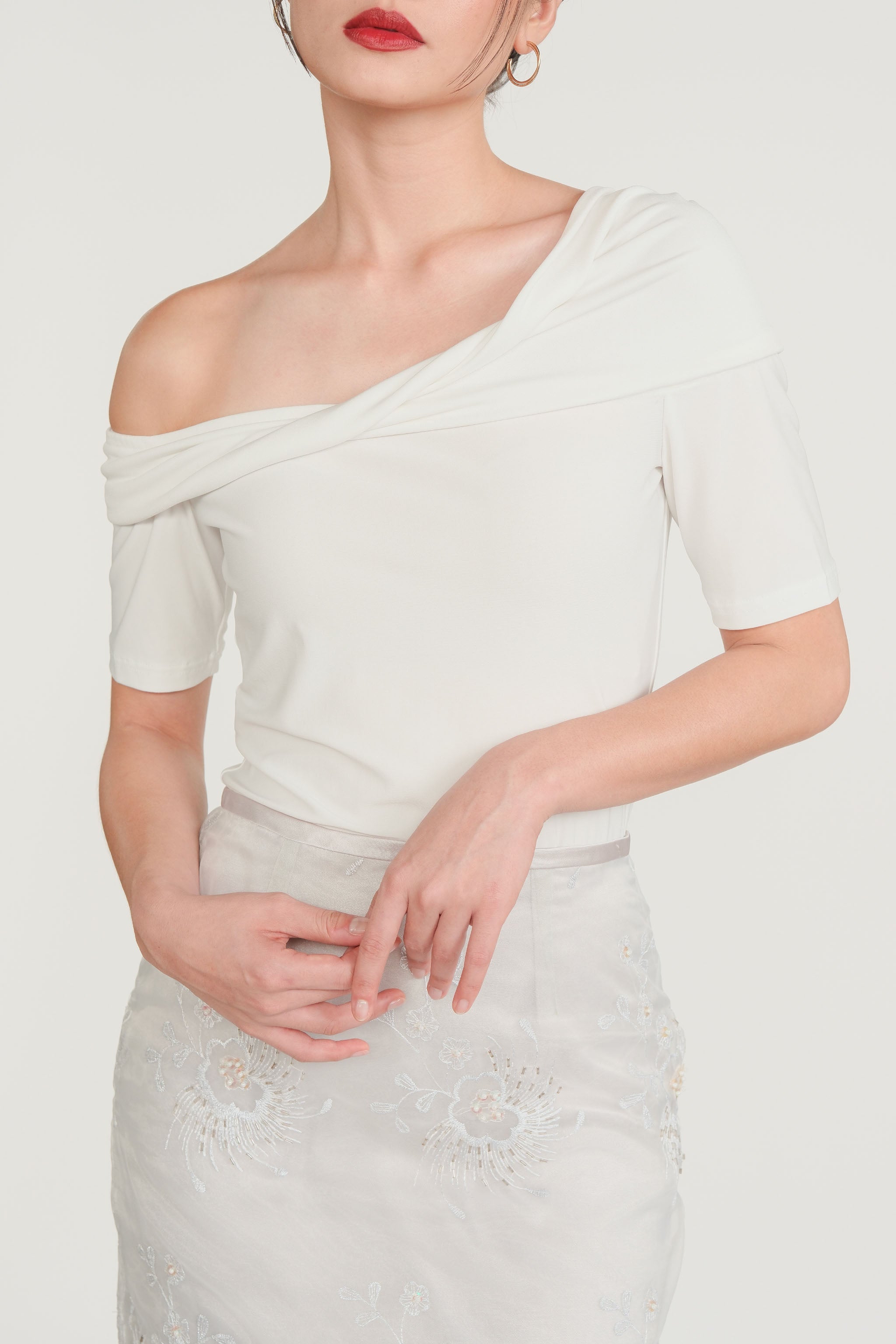 Convertible Off-Shoulder Top - White