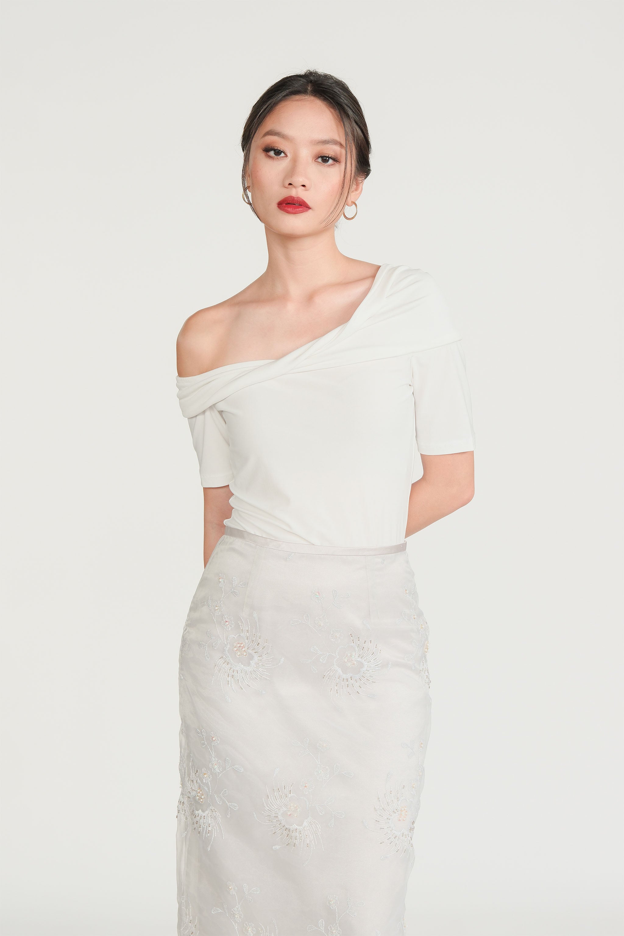 Convertible Off-Shoulder Top - White