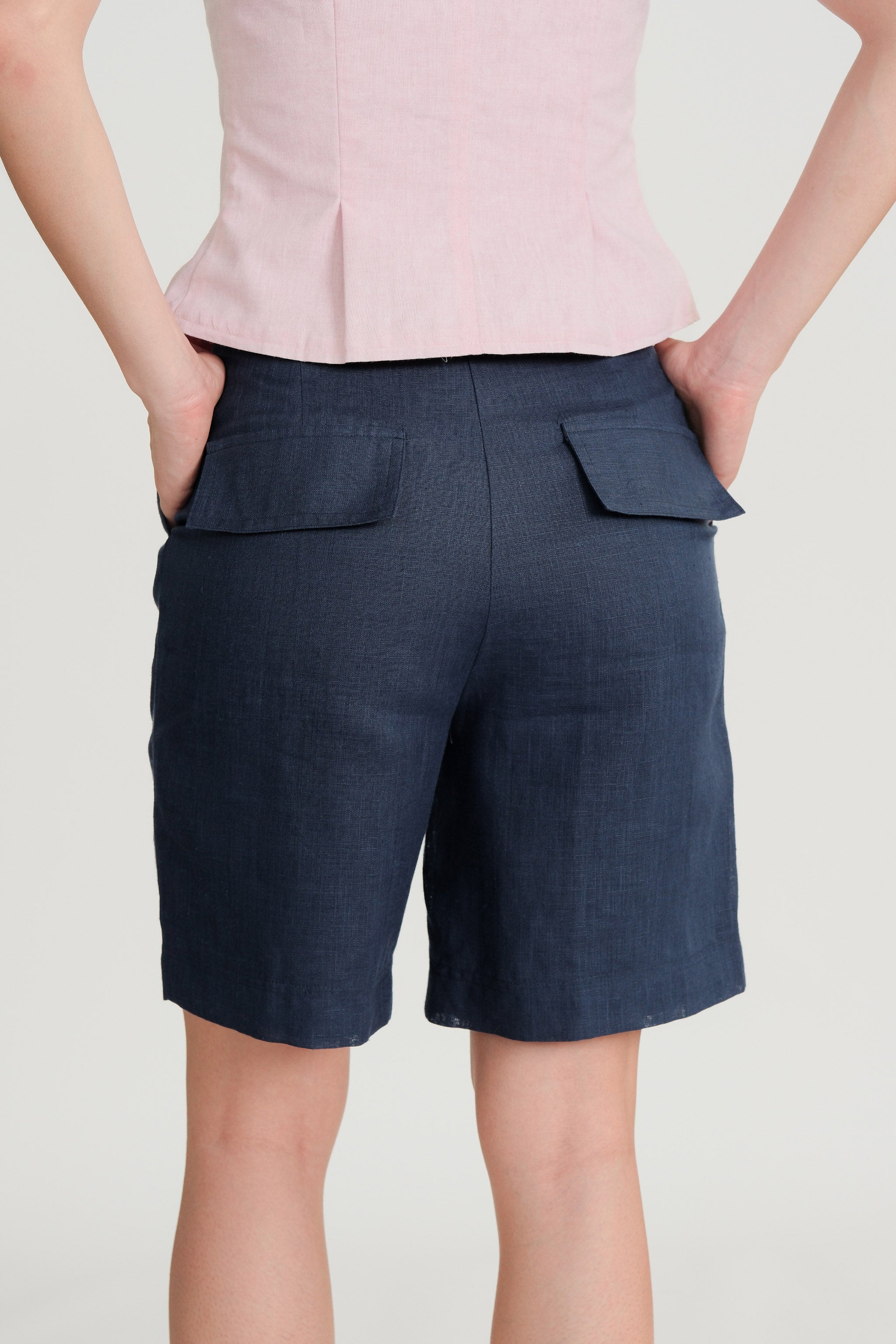 Pearl Button Vest & Shorts Set